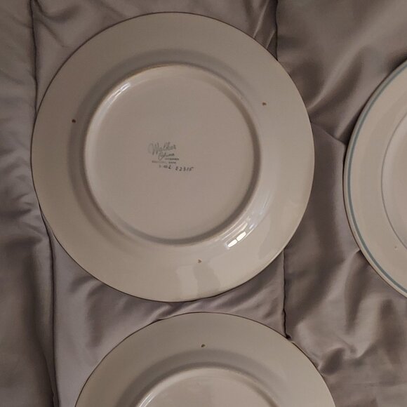 3 Walker China Restaurant Plates - Picture 4 of 4